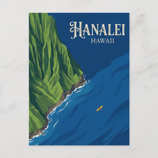Na Pali-kusten USA Vykort (Framsida)