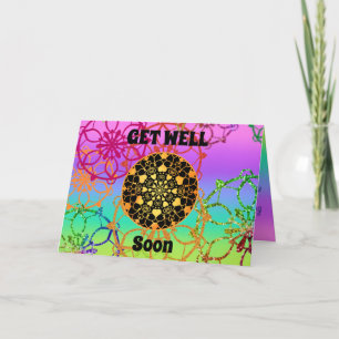 Nå snart Mandala i Rainbow Färg Kort