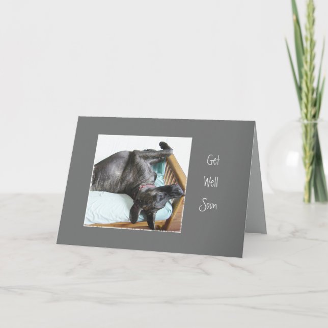 Nå snart Roligt Great dane Hund Spipande Humor Kort (Framsida)