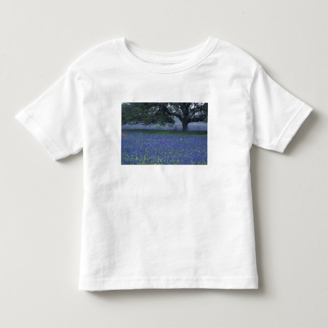 NA, Texas, Devine, Ek och blåklockor Tee (Framsida)
