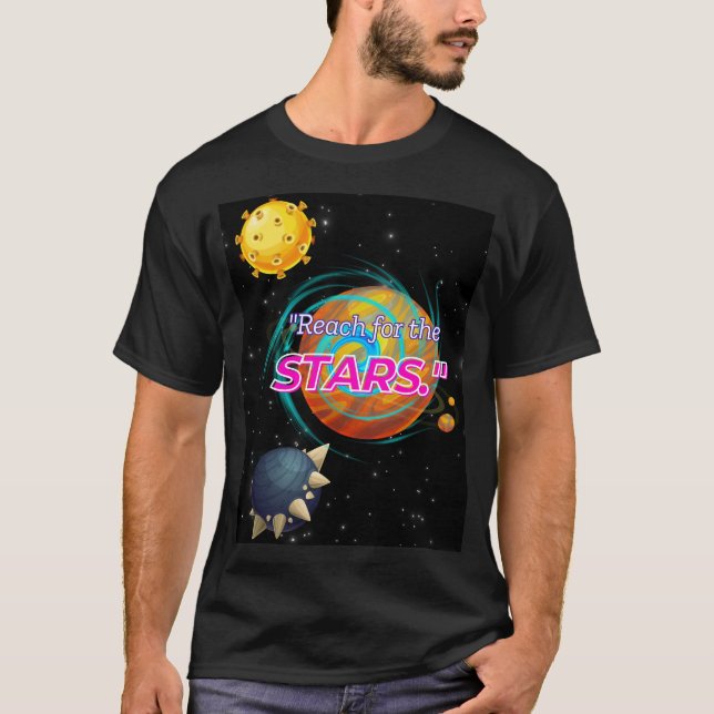 NÅ UPP TILL STJÄRNORNA T SHIRT (Framsida)