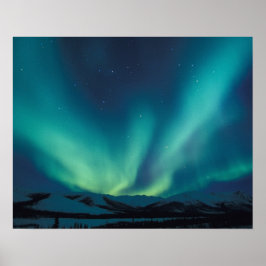 NA, USA, Alaska, Brooks Range, Gröna gardiner Poster