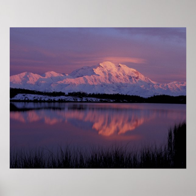 NA, USA, Alaska. Denali nationalpark. Mt Poster (Framsidan)