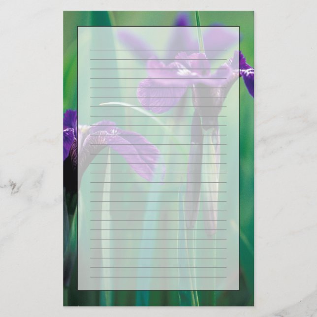 NA, USA, Alaska, Knight Island, Vild iris Brevpapper (Framsida)