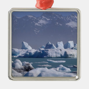 NA, USA, Alaska, St. Elias Range, Alsek River, Julgransprydnad Metall