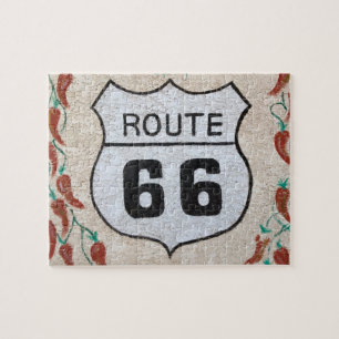 NA, USA, Arizona, Holbrook Route 66 gatuskylt Pussel