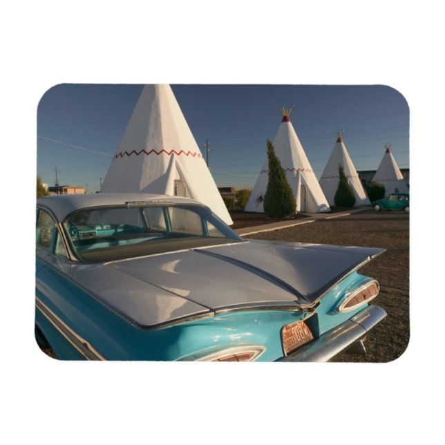 NA, USA, Arizona, Holbrook Route 66, Wigwam 2 Magnet (Horisontell)