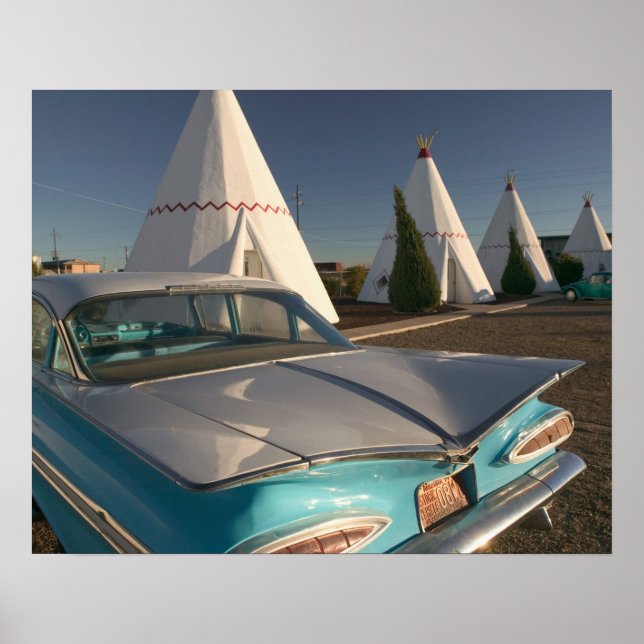 NA, USA, Arizona, Holbrook Route 66, Wigwam 2 Poster (Framsidan)