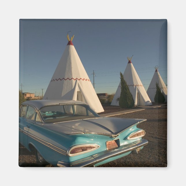 NA, USA, Arizona, Holbrook Route 66, Wigwam Magnet (Framsidan)