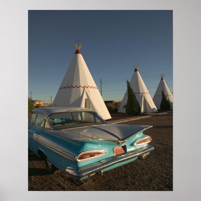 NA, USA, Arizona, Holbrook Route 66, Wigwam Poster (Framsidan)
