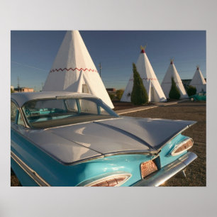 NA, USA, Arizona, Holbrook Rutt 66, Wigwam 2 Poster