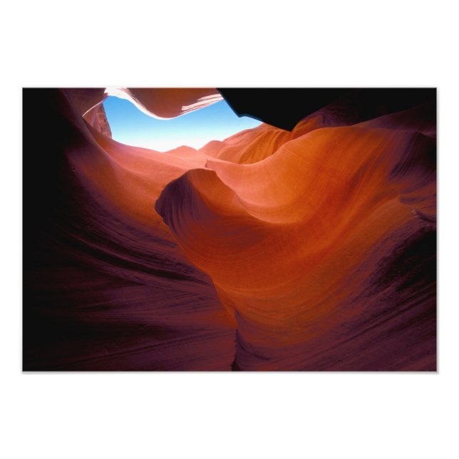 NA, USA, Arizona, Paria canyon. Sandsten Fototryck (Framsidan)