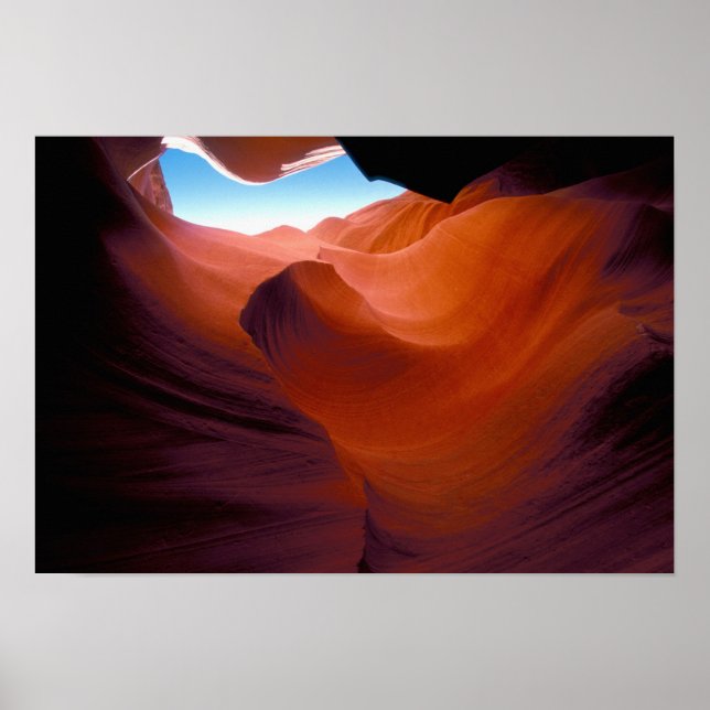 NA, USA, Arizona, Paria canyon. Sandstone Poster (Framsidan)