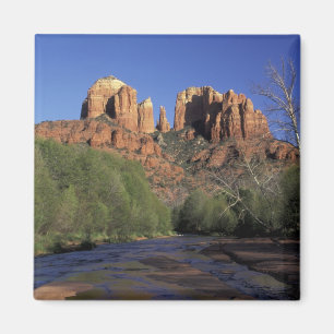NA, USA, Arizona, Sedona. Cathedral Rock och ek Magnet
