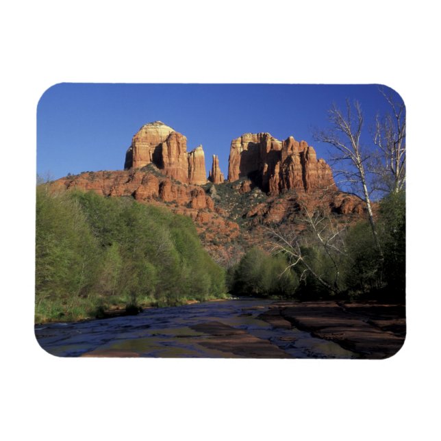 NA, USA, Arizona, Sedona. Cathedral Sten och Oak Magnet (Horisontell)