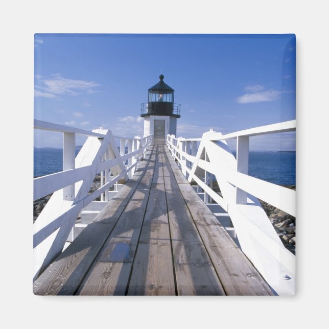 NA, USA, Maine, Port Clyde. Marshall Point 2 Magnet (Framsidan)