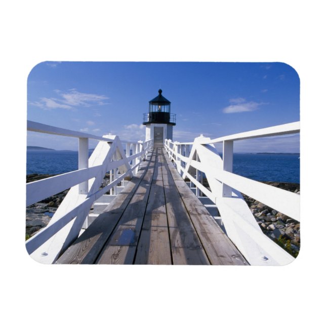 NA, USA, Maine, Port Clyde. Marshall Point 2 Magnet (Horisontell)