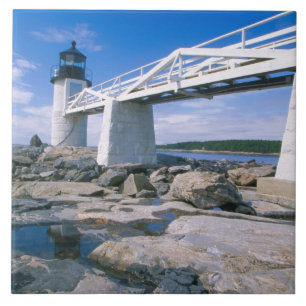 NA, USA, Maine, Port Clyde. Marshall Point Kakelplatta