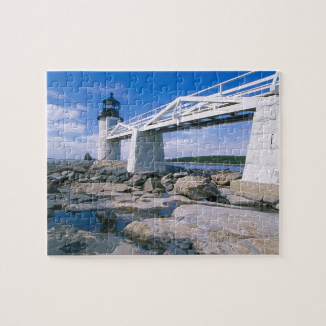 NA, USA, Maine, Port Clyde. Marshall Point Pussel (Horisontell)