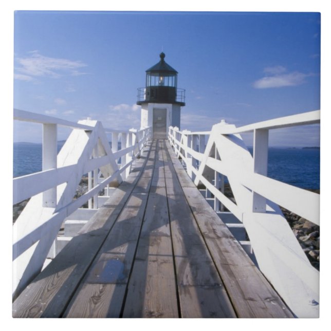 NA, USA, Maine, Port Clyde.  Marshallpunkt 2 Kakelplatta (Framsidan)