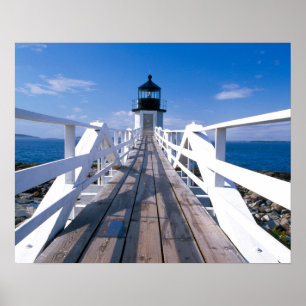 NA, USA, Maine, Port Clyde. Marshallpunkt 2 Poster
