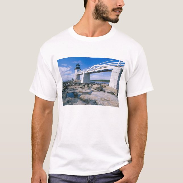 NA, USA, Maine, Port Clyde.  Marshallpunkt Tee (Framsida)