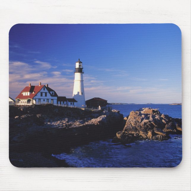 NA, USA, Maine. Portland Head fyr. Musmatta (Framsidan)