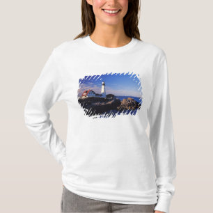 NA, USA, Maine. Portland Head fyr. T-shirt