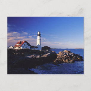 NA, USA, Maine. Portland Head fyr. Vykort