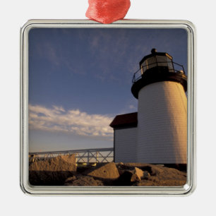 NA, USA, Massachusetts, Nantucket Island, 3 Julgransprydnad Metall
