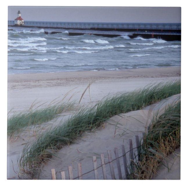 NA, USA, Michigan, Berrien County, St Joseph Kakelplatta (Framsidan)