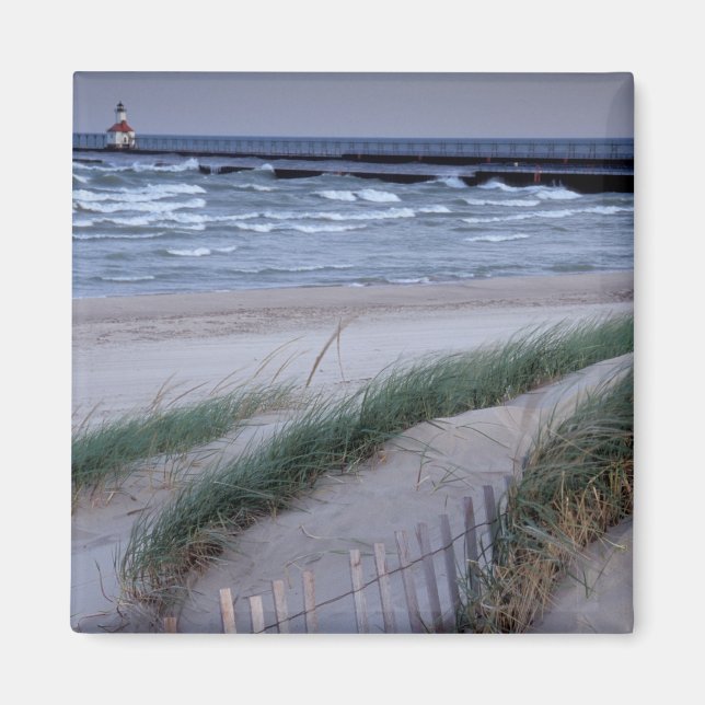 NA, USA, Michigan, Berrien County, St Joseph Magnet (Framsidan)