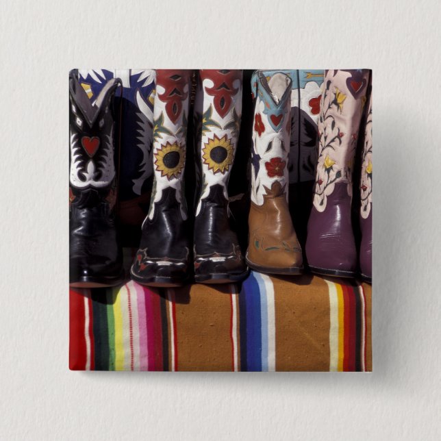 NA, USA, New Mexico, Santa Fe. Cowboy boots Knapp (Framsida)