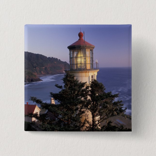 NA, USA, Oregon, Heceta Head Lighthouse, Knapp (Framsida)