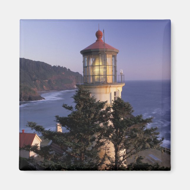 NA, USA, Oregon, Heceta Head Lighthouse Magnet (Framsidan)