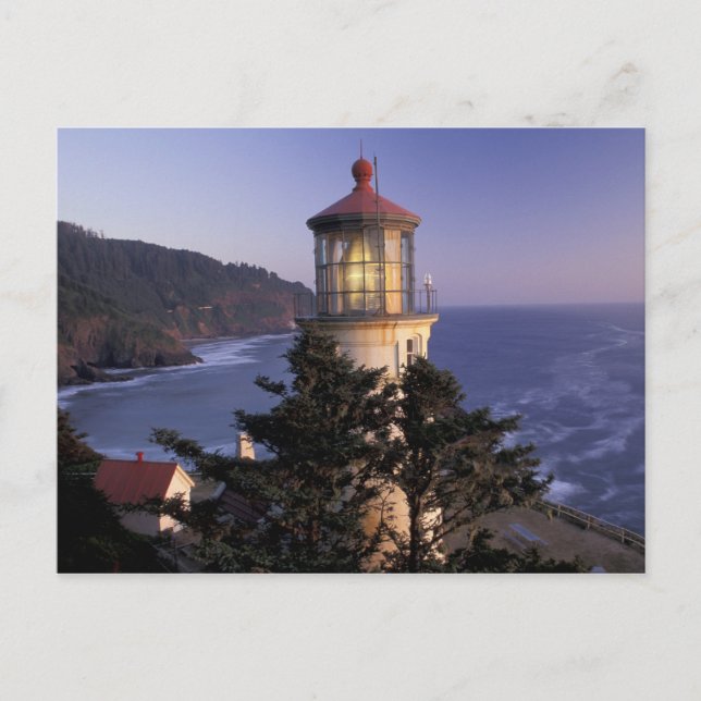 NA, USA, Oregon, Heceta Head Lighthouse Vykort (Framsida)