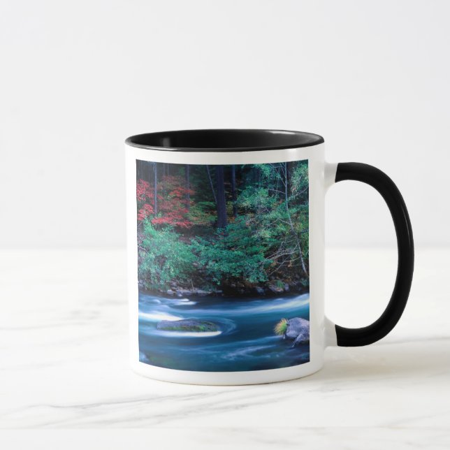 NA, USA, Oregon, Höstfärger på North Umpquah Mugg (Höger)