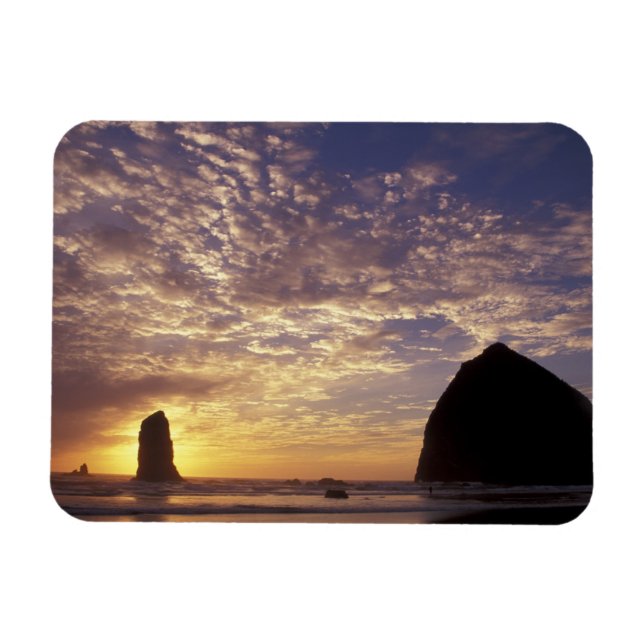 NA, USA, Oregon, Oregonkusten, Canon Beach med Magnet (Horisontell)