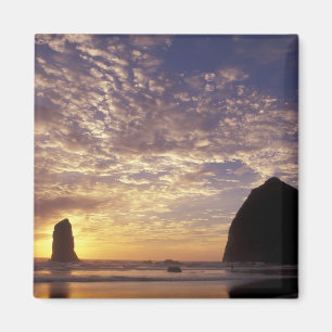 NA, USA, Oregon, Oregonkusten, Canon Beach med Magnet