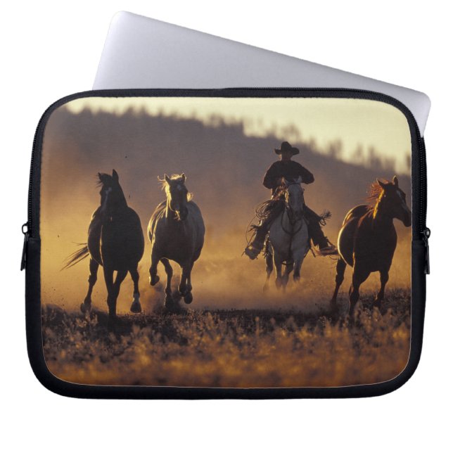 NA USA, Oregon, Seneca, Ponderosa ranch, Cowboy 2 Laptop Fodral (Framsidan)