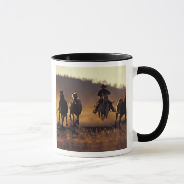 NA USA, Oregon, Seneca, Ponderosa ranch, Cowboy 2 Mugg (Höger)