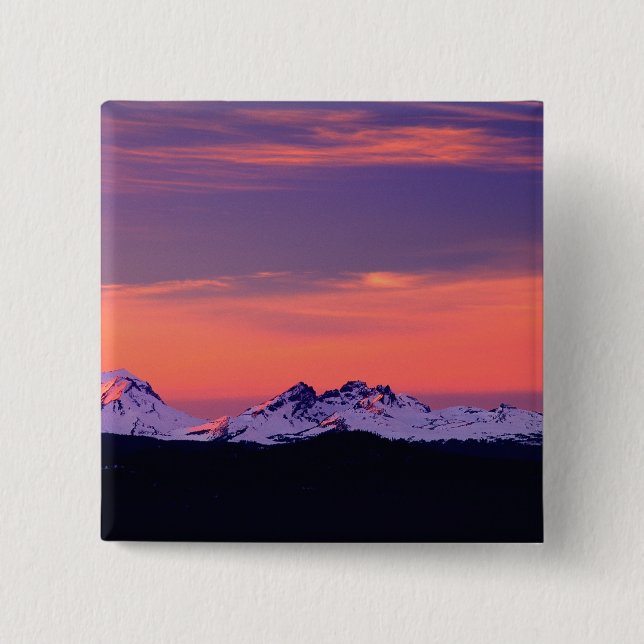 NA, USA, Oregon, The Three Sisters Mountains Knapp (Framsida)