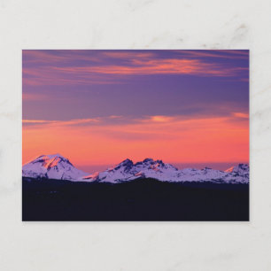 NA, USA, Oregon, The Three Sisters Mountains Vykort