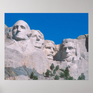 NA, USA, SD, Mount Rushmore. Poster