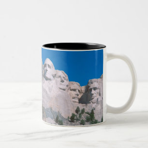 NA, USA, SD, Mount Rushmore. Två-Tonad Mugg