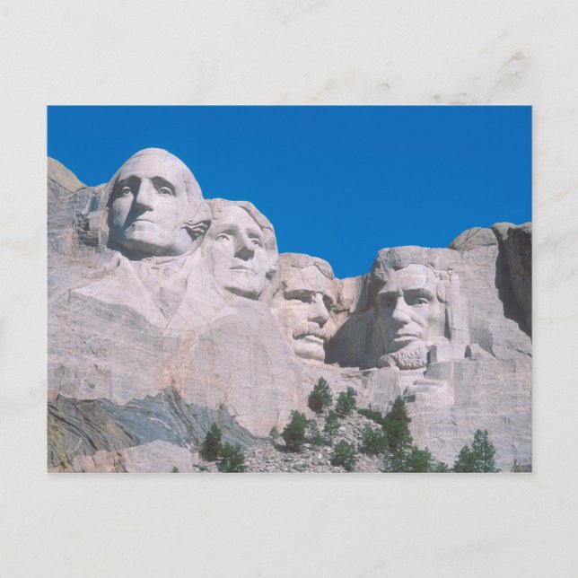 NA, USA, SD, Mount Rushmore. Vykort (Framsida)