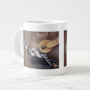 NA, USA, Texas, Lubbock Cowboy stövel och sporre Jumbo Mugg