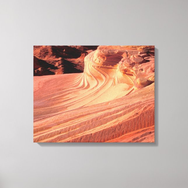 NA, USA, Utah, Vermillion Cliffs. Coyote Butte Canvastryck (Framsida)