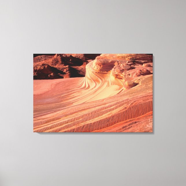 NA, USA, Utah, Vermillion Cliffs. Coyote Butte Canvastryck (Framsida)