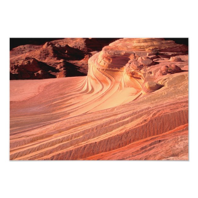 NA, USA, Utah, Vermillion Cliffs. Coyote Butte Fototryck (Framsidan)